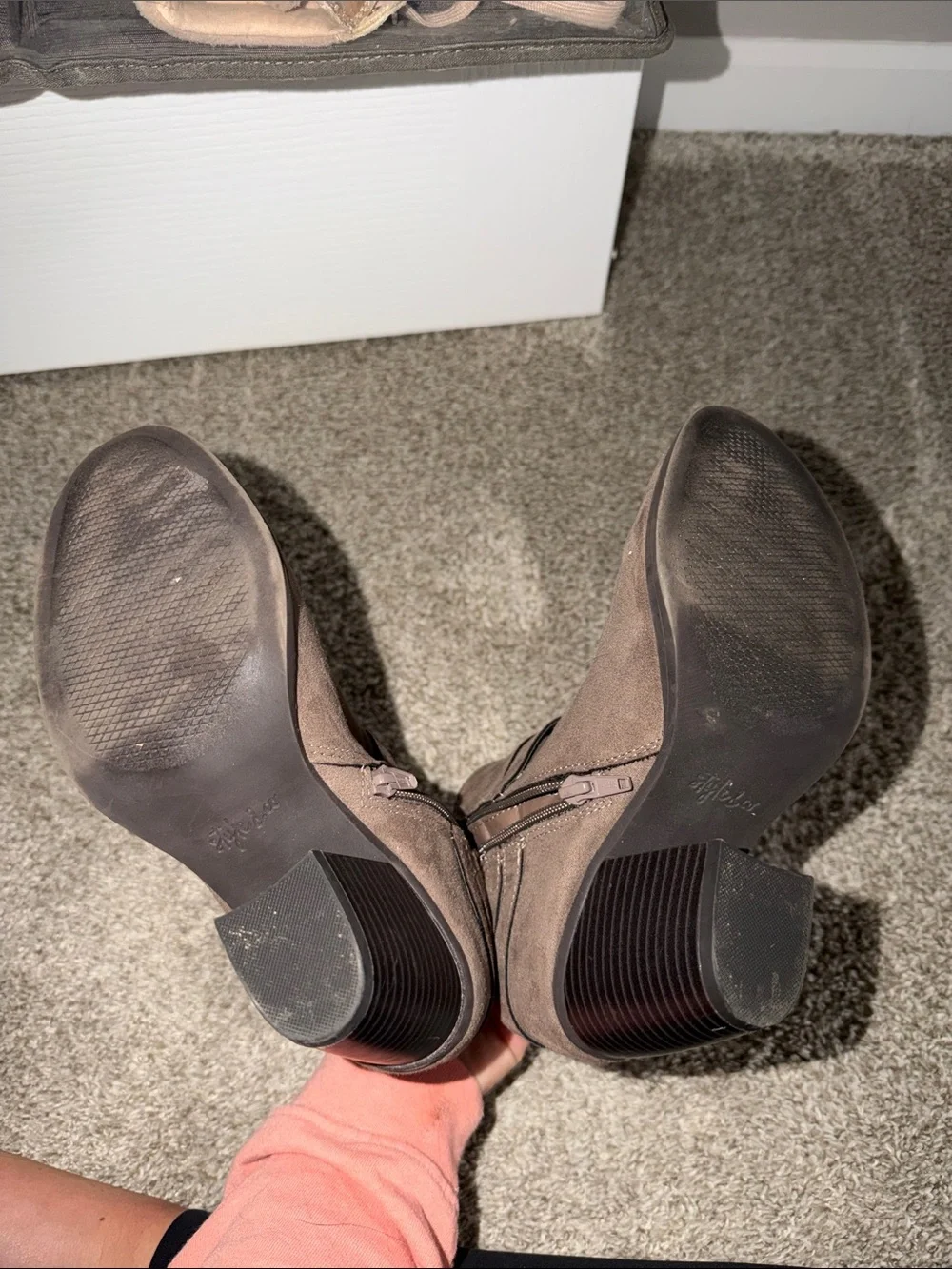 Style & Co. suede ankle